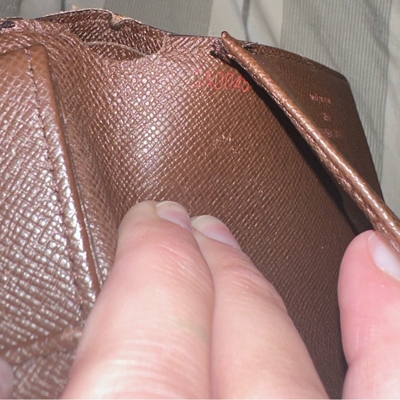 Louis Vuitton Leather Checkered Flap Wallet - Picture 5 of 5